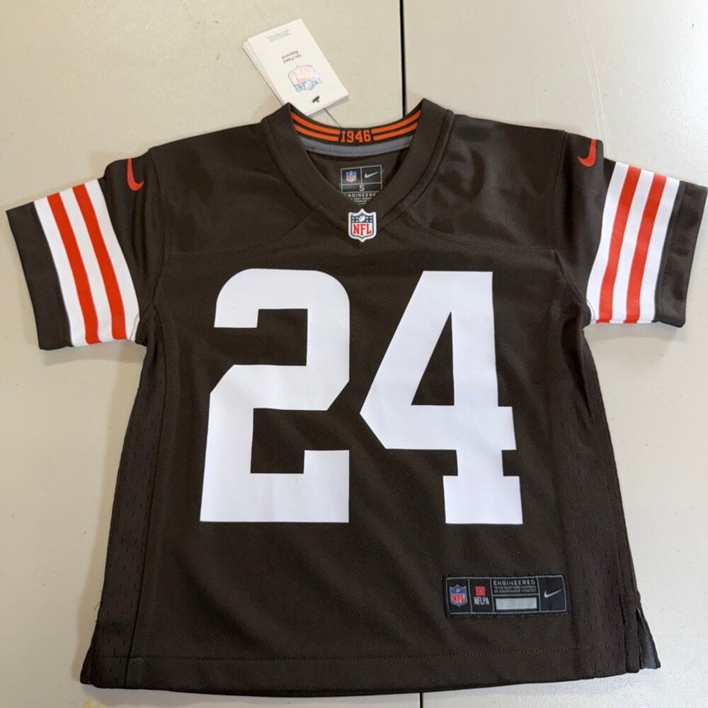Nick Chubb Cleveland Browns Nike NFL Youth Jersey Small 4 NWT *See Notes*